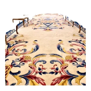 Handmade Modern Nordic Elegant Carpet Prayer Mat Soft Washable Floral Pattern for Home Exercise