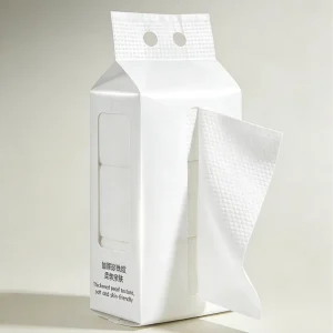 Hanging Disposable 2 Ply Face Towel Thick Cotton Soft Lint free Eco Friendly Biodegradable Wet dry Use Clean Space saving
