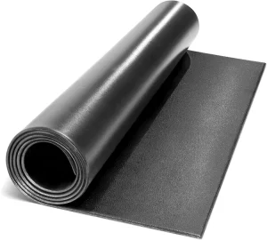 Hardwood Floor Carpet Black Thick Stationary Indoor Exercise Trainer Pad Gym Equipment Treadmill Bike Mat