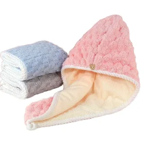 Head Wrap Hair Drying Cap Turban Microfiber Dry Hair Towel