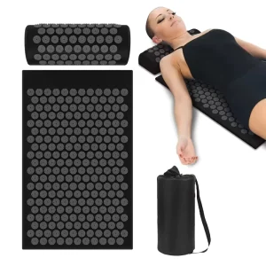 Health Acupressure Shakti Mat and Pillow Set with Scientifically Designed Spike Pattern for Enhanced Blood Flow and Calm