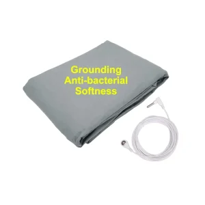 Healthy Sleep Silver Fiber Organic Cotton Earthing Anti radiation Fitted Sheet 191*137*40cm