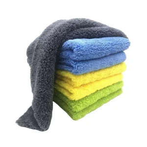 Heat Cut Coral Fleece Microfiber Towel Thick Plush Super Absorbent Car Washing Household Dust Wiping Cleaning Cloth