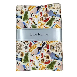 Heat Resistant Cotton Printed Table Runner for Festival and Christmas Holidays