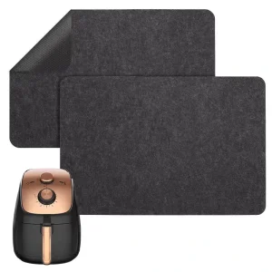 Heat Resistant Felt Table Placemats Non Slip Absorbent Washable Dining Mats for Kitchen Table
