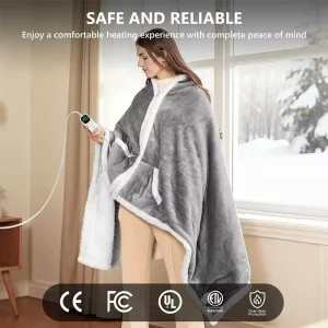 Heated Blanket Electric Heating Blanket Graphene Heated Blanket Fast Heating Tech for King Size Bed Winter Use