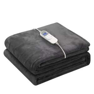 Heated Electric Blanket Queen Size with Dual Control 10 Heating Levels