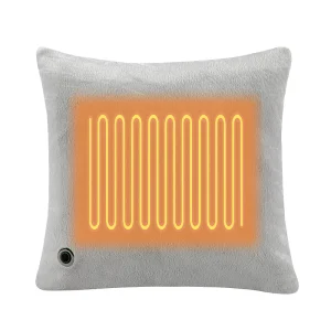 Heated Pillow Back Cushion with USB Powered by Power Bank Outdoor Heating Cushion