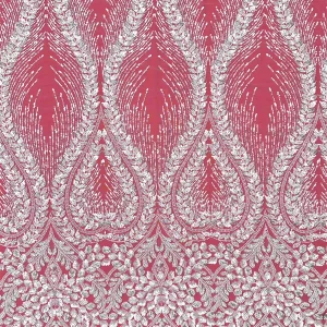 Heavy Beaded Lace Fabric Embroidery Lace for Wedding Party Dress