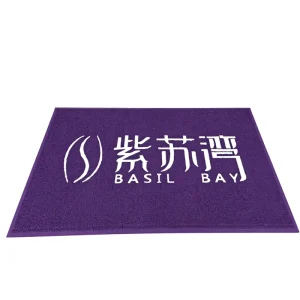 Heavy Duty 10mm Custom Logo Floor Mat for High Traffic Entrance Dirt Control Durable PVC Coil Machine Made 1 Piece