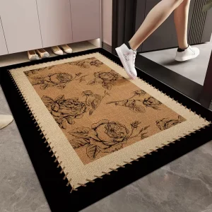Heavy Duty 10mm Non Slip Welcome Mat Waterproof Washable Front Door Rug for Indoor Outdoor Living Room Entrance