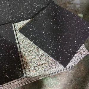Heavy Duty 15mm Rubber Exercise Mat Non Slip Waterproof Eco Friendly Quiet Cushion Tile for Workout