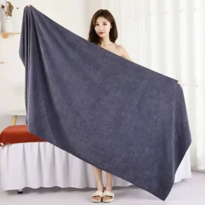 Heavy Duty Absorption No Shedding Custom Logo Printing Large Bath Towel Bed Towel Sheet for Beauty Salons & Wellness Centers