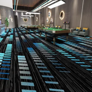 Heavy Duty Abstract Woven Office Carpet Non Slip Medium Pile Tufted Polypropylene Flooring for Hotel Lobby Home Prayer PET