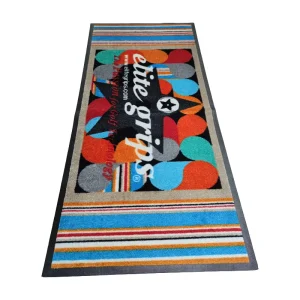 Heavy Duty Anti Slip Custom Printed Nitrille Rubber Logo Floor Door Mat