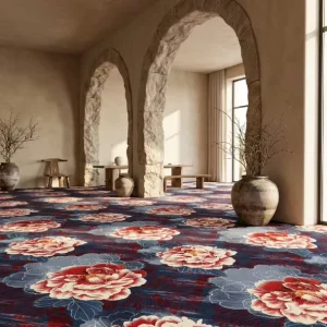 Heavy Duty Axminster Hotel Carpet 80 Wool 20 Nylon Wall to Wall Banquet Hall Corridor Carpet Custom Design Floor Rugs