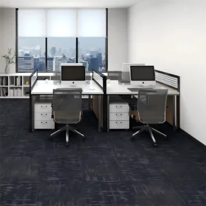 Heavy Duty Carpet Tiles Wear Resistant Soundproof Modular Floor Tiles for Airport Departure Lounge Terminal Hall