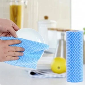 Heavy Duty Color Coded Cleaning Cloth Multitask Non Woven Fabric 30x60cm Antibacterial Eco Friendly Cleaning