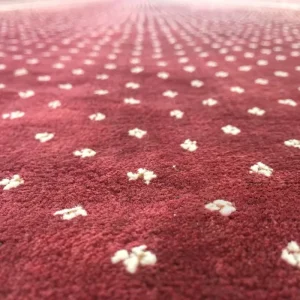 Heavy Duty Commercial Prayer Wall to Wall Carpet Woven Polypropylene Machine Made Non Slip & Pet Friendly Custom Sizes Available