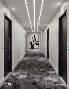 Heavy Duty Cut Pile Reversible Washable Printed Nylon Blend Hotel Corridor Carpet Axminster Look Digital Print