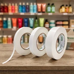 Heavy Duty Double Sided Self Adhesive Rubber Paper Tape with Liner for Bag Sealing and Importer Orders