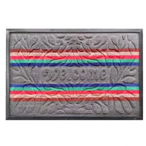 Heavy Duty Entrance Door Mat Front Outdoor Rug Rubber Floor Mat Dust Remove Door Mat