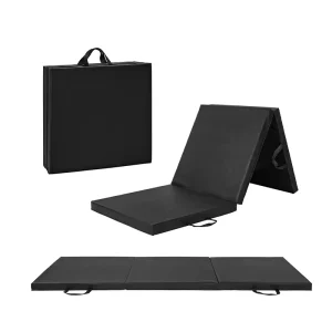 Heavy Duty Foldable Fitness Mat Thick Tri Fold Training Pad for Home Gym Workouts Yoga Stretching Pilates Exercise