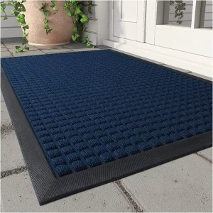 Heavy Duty Front Entrance Door Mat All Weather Outdoor Doormat Non Slip Rubber Backing Commercial Entryway Floor Mat