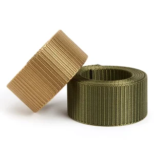 Heavy Duty High Tenacity Solid Color Imitation Nylon Woven Webbing Strap 1.5 Inch for Dog Harness Backpack Customizable Width