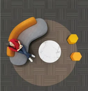 Heavy Duty Modular Carpet Tile 66×66 PVC Back Fireproof Modern Washable Solution Dyed Anti Static Commercial Floor