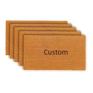 Heavy Duty Outside Home Entrance Mat Imitate Coir Doormat with Custom Logo Front Door Hotel Use Tappeti Tapis De Porte Matting
