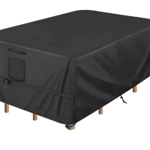 Heavy Duty PVC Coated Woven Oxford Fabric Waterproof Cover for Outdoor Table Chair Sofa Desk Patio Furniture Protection