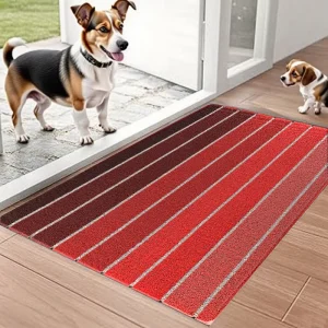 Heavy Duty Pet Friendly 100% PVC Entrance Floor Mat Non Slip Front Door Mat Personalized Scrape Dirty Doormat
