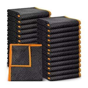 Heavy Duty Portable Raschel Blanket for Mobile Furniture Transportation Thick Quilted Mobile Cartoon Printed Christmas Knitted