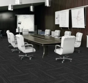 Heavy Duty Self Adhesive Carpet Tile PVC Back PET Stain Resistant Factory Direct Supply Commercial Office Flooring