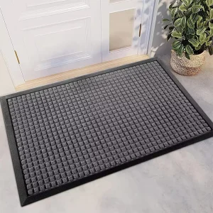 Heavy Duty Waterproof Entrance Door Mats Cushioned Polypropylene Anti Slip Design Washable Rug for Home Living Room or Hotel Use