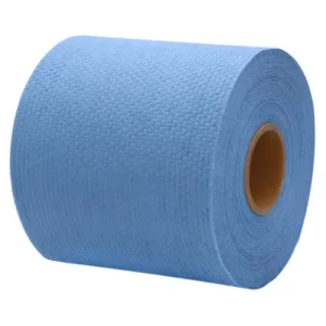 Heavy Duty Woodpulp&PP Hexagonal Blue Disposable Cleaning Cloths Perforated Industrial Power Wipe Jumbo Roll