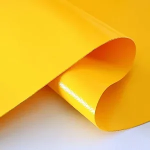 Heavy Duty Woven PVC Coated Tent Tarpaulin Fabric for Large Span Industrial Storage Shelter Installations