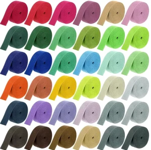 Heavy Eco Friendly Cotton Webbing 50 Yards 32 Colors for Tote Bags Straps Belts & Crafts