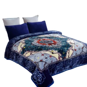 Heavy Fleece Blanket Asian Raschel Bed Blanket for Autumn Winter Bed Home Gifts