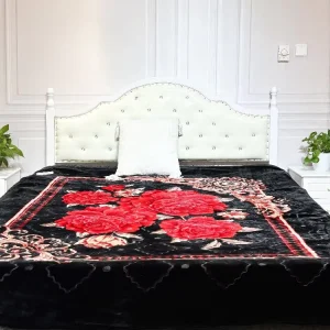 Heavy Raschel King Size 220*240 2.5kg Blanket Factory Fleece Blanket 2 Ply for Winter