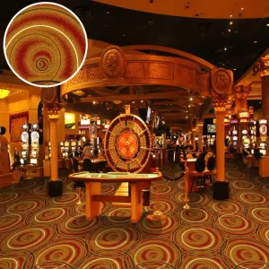 Heavy Traffic Commercial Carpet Machine Made Nylon Printed Wall to Wall Casino Carpet Stain Resistant Luxury Home Hotel Carpet