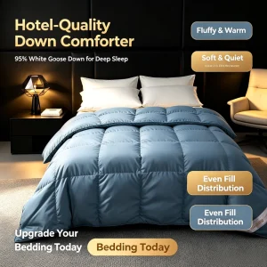 Heavy Warm Goose Down Quilt Box Stitched Prevent Filling Shift Luxury Home Summer Bedding Comforter Duvet Insert Queen Organic