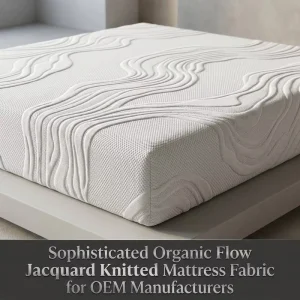 Heavyweight Factory Direct Organic Flow Jacquard Knitted Mattress Fabric for Luxury Bedding Manufacturers