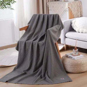 Heavyweight First Class Airline Blanket Double Sided Jacquard Washable Travel Throw