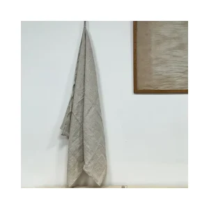 Heavyweight Natural Linen Absorbent Bath Towels in Various Sizes for Bathroom