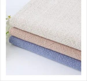 Heavyweight Stone Washed Linen Fabric 371gsm Organic Linen Cotton Blend for Apparel Home Textile Ready to Ship
