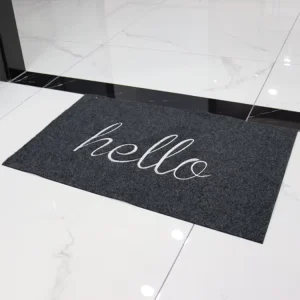 Hello Mat Heavy Duty Eco Friendly PVC Modern Washable Anti slip Door Mat for Home & Hotel Use Hot Sales Price
