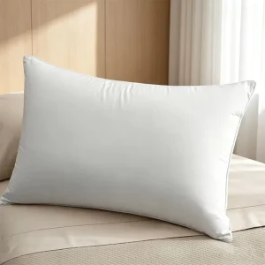 Hidden Zipper Woven Cotton Pillow Case Skin Friendly Washable Standard Queen Bed Pillow Cover For Home Hotel