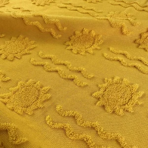 High Absorbency Polyester Terry Towelling Fabric 320GSM Thick Quick Dry Textile for Spa Hotel